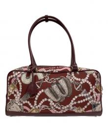 SWASH LONDON×ear PAPILLONNER（スウォッシュ ロンドン×イアパピヨネ）の古着「ロングハンドルボストンバッグ」｜レッド