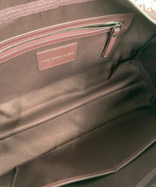SWASH LONDON（スウォッシュ ロンドン）SWASH LONDON (スウォッシュ ロンドン) ear PAPILLONNER (イアパピヨネ) ロングハンドルボストンバッグ レッドの古着・服飾アイテム