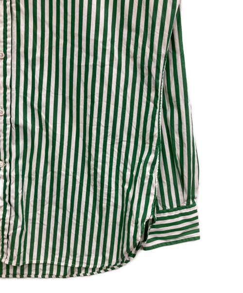 POLO RALPH LAUREN（ポロ・ラルフローレン）POLO RALPH LAUREN (ポロ・ラルフローレン) ストライプシャツ グリーン×ホワイト サイズ:15 1/2の古着・服飾アイテム