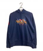 POLO RALPH LAURENポロ・ラルフローレン）の古着「Triple Pony Fleece Hoodie」｜ネイビー