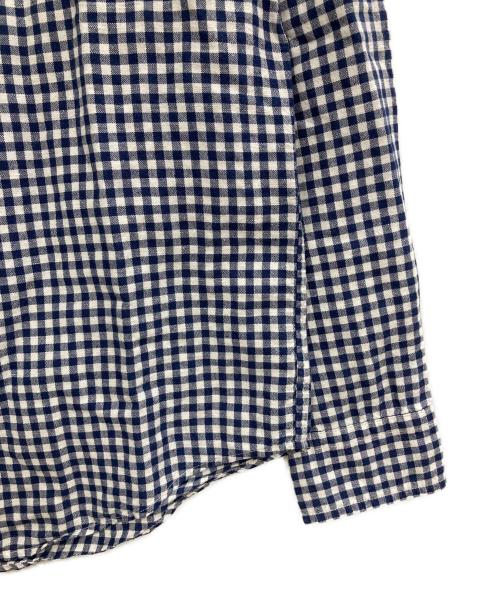 RALPH LAUREN（ラルフローレン）RALPH LAUREN (ラルフローレン) S/SコットンリネンBDシャツ ブルー サイズ:14-16(レディースS相当)の古着・服飾アイテム