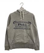 POLO RALPH LAURENポロ・ラルフローレン）の古着「original rl quality プリントパーカー」｜グレー