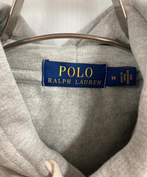 POLO RALPH LAUREN（ポロ・ラルフローレン）POLO RALPH LAUREN (ポロ・ラルフローレン) フロッキーロゴパーカー グレー サイズ:Mの古着・服飾アイテム