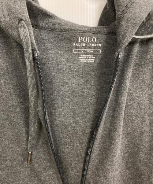 POLO RALPH LAUREN（ポロ・ラルフローレン）POLO RALPH LAUREN (ポロ・ラルフローレン) フリースジップパーカー グレー サイズ:Mの古着・服飾アイテム