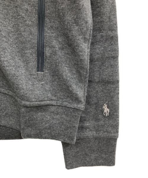 POLO RALPH LAUREN（ポロ・ラルフローレン）POLO RALPH LAUREN (ポロ・ラルフローレン) フリースジップパーカー グレー サイズ:Mの古着・服飾アイテム