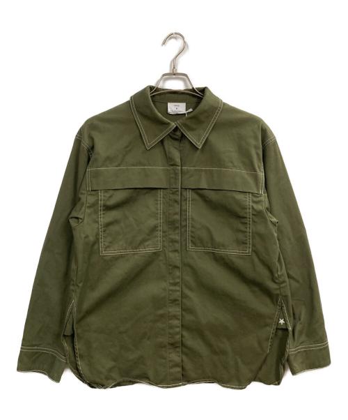 CONVERSE TOKYO（コンバーストウキョウ）CONVERSE TOKYO (コンバーストウキョウ) チノシャツジャケット オリーブ サイズ:2の古着・服飾アイテム