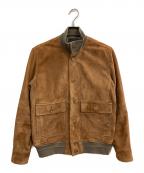 MOVER GARMENTSムーバーガーメンツ）の古着「Lamb Suede Driving Blouson」｜ブラウン