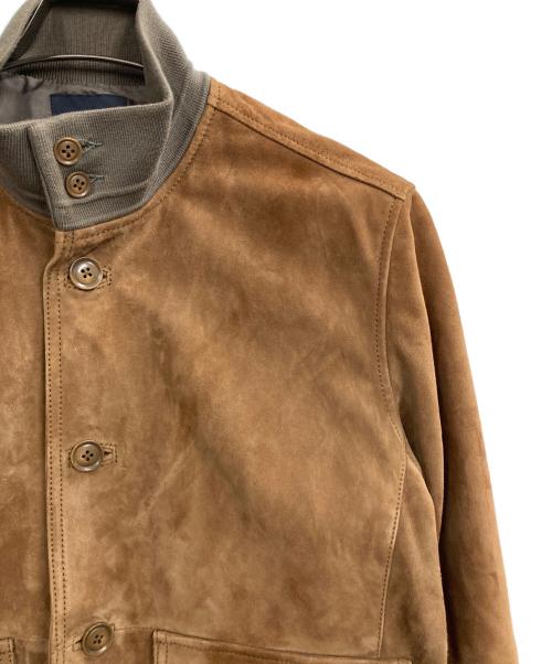 MOVER GARMENTS（ムーバーガーメンツ）MOVER GARMENTS (ムーバーガーメンツ) Lamb Suede Driving Blouson ブラウン サイズ:48の古着・服飾アイテム