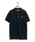 maison kitsuneアシッドメゾンキツネ）の古着「ポロシャツ」｜ブラック