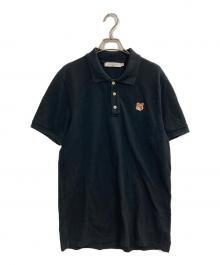 maison kitsune（アシッドメゾンキツネ）の古着「ポロシャツ」｜ブラック