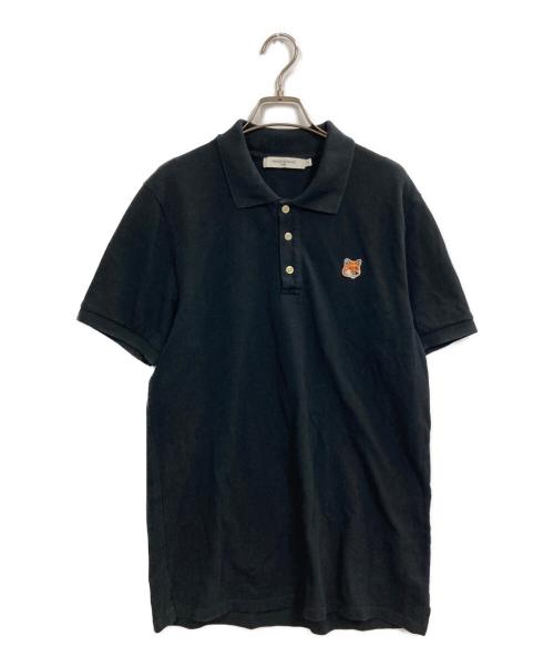 maison kitsune（アシッドメゾンキツネ）MAISON KITSUNE (アシッドメゾンキツネ) ポロシャツ ブラック サイズ:Mの古着・服飾アイテム