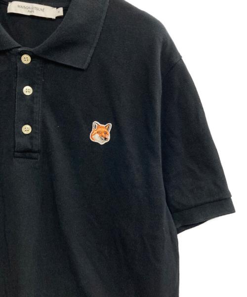maison kitsune（アシッドメゾンキツネ）MAISON KITSUNE (アシッドメゾンキツネ) ポロシャツ ブラック サイズ:Mの古着・服飾アイテム