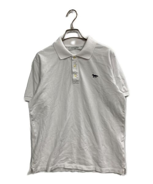 maison kitsune（アシッドメゾンキツネ）maison kitsune (アシッドメゾンキツネ) ポロシャツ ホワイト サイズ:Mの古着・服飾アイテム