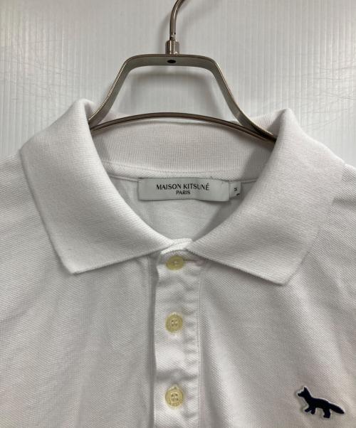 maison kitsune（アシッドメゾンキツネ）maison kitsune (アシッドメゾンキツネ) ポロシャツ ホワイト サイズ:Mの古着・服飾アイテム