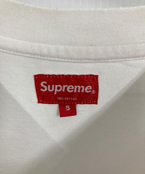 SUPREME（シュプリーム）Supreme (シュプリーム) 裾ロゴ刺繍Tシャツ ホワイト サイズ:Sの古着・服飾アイテム