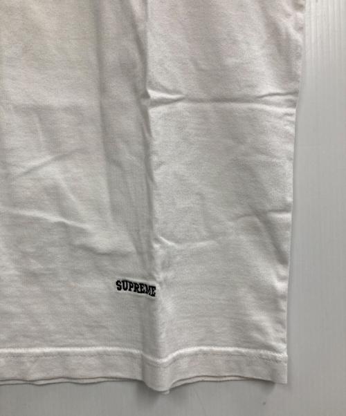SUPREME（シュプリーム）Supreme (シュプリーム) 裾ロゴ刺繍Tシャツ ホワイト サイズ:Sの古着・服飾アイテム