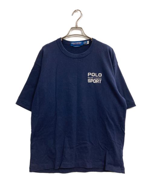 POLO SPORT（ポロスポーツ）POLO SPORT (ポロスポーツ) ロゴ刺繍Tシャツ ネイビー サイズ:Mの古着・服飾アイテム