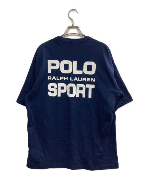 POLO SPORT（ポロスポーツ）POLO SPORT (ポロスポーツ) ロゴ刺繍Tシャツ ネイビー サイズ:Mの古着・服飾アイテム