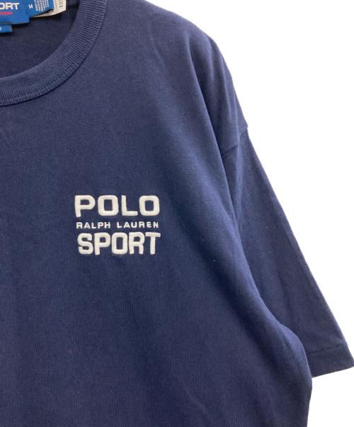 POLO SPORT（ポロスポーツ）POLO SPORT (ポロスポーツ) ロゴ刺繍Tシャツ ネイビー サイズ:Mの古着・服飾アイテム