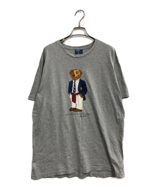 POLO RALPH LAUREN（ポロ・ラルフローレン）POLO RALPH LAUREN (ポロ・ラルフローレン) ポロベアプリントTシャツ グレー サイズ:Mの古着・服飾アイテム