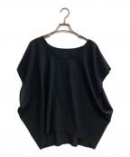ISSEY MIYAKEイッセイミヤケ）の古着「ドレープブラウス」｜ブラック