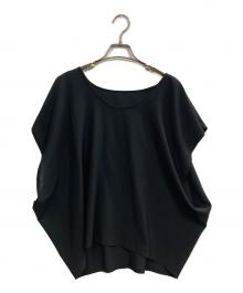 ISSEY MIYAKE（イッセイミヤケ）の古着「ドレープブラウス」｜ブラック