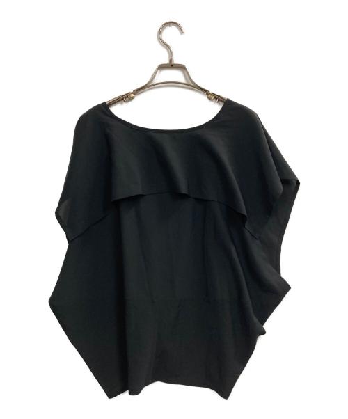 ISSEY MIYAKE（イッセイミヤケ）ISSEY MIYAKE (イッセイミヤケ) ドレープブラウス ブラック サイズ:2の古着・服飾アイテム