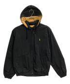 POLO RALPH LAURENポロ・ラルフローレン）の古着「フーデットスイングトップ」｜ブラック