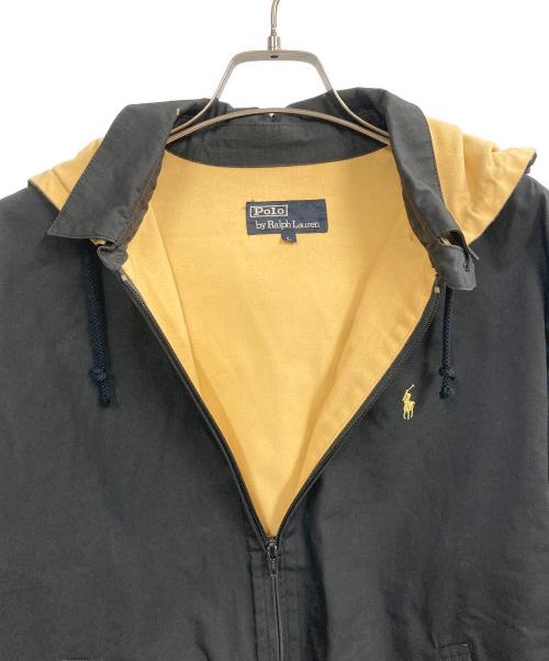 POLO RALPH LAUREN（ポロ・ラルフローレン）POLO RALPH LAUREN (ポロ・ラルフローレン) フーデットスイングトップ ブラック サイズ:Lの古着・服飾アイテム