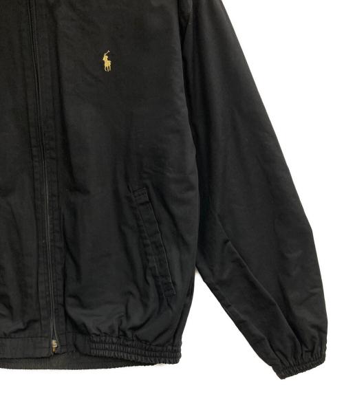 POLO RALPH LAUREN（ポロ・ラルフローレン）POLO RALPH LAUREN (ポロ・ラルフローレン) フーデットスイングトップ ブラック サイズ:Lの古着・服飾アイテム
