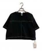 MAISON SPECIALメゾンスペシャル）の古着「カラーステッチショートTシャツ」｜ブラック