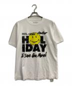 holidayホリデー）の古着「プリントTシャツ」｜ホワイト