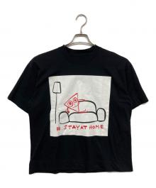 PLAN C（プランシー）の古着「プリントTシャツ」｜ブラック