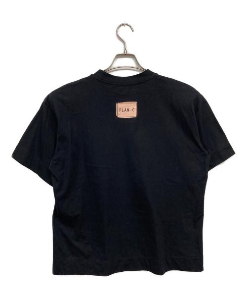 PLAN C（プランシー）PLAN C (プランシー) プリントTシャツ ブラック サイズ:Mの古着・服飾アイテム