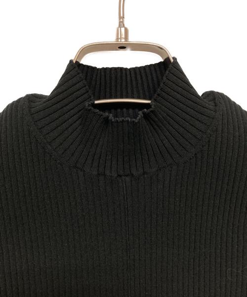 ADORE（アドーア）ADORE (アドーア) S/Sテレコリブニット ブラック サイズ:38の古着・服飾アイテム