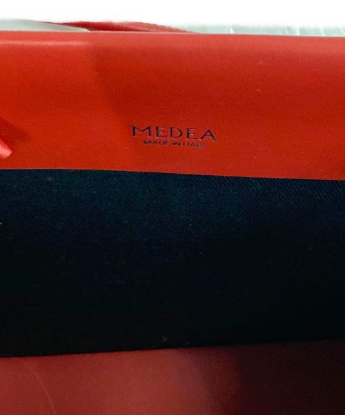 Medea（メデア）MEDEA (メデア) レザースクエアショッパー2WAYバッグ レッドの古着・服飾アイテム