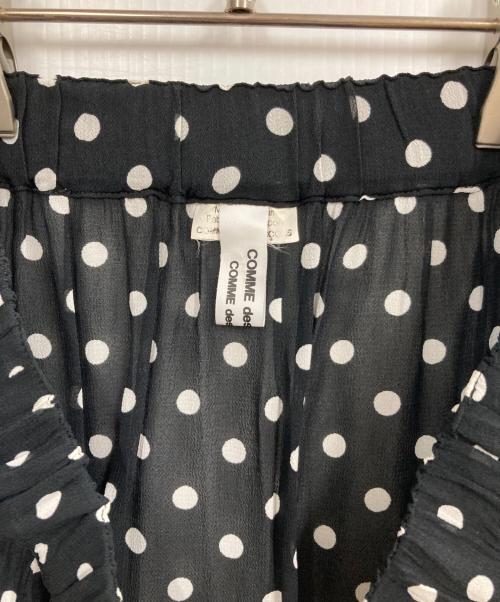 COMME des GARCONS COMME des GARCONS（コムデギャルソン コムデギャルソン）COMME des GARCONS COMME des GARCONS (コムデギャルソン コムデギャルソン) シアードットスカート ブラック サイズ:FREEの古着・服飾アイテム