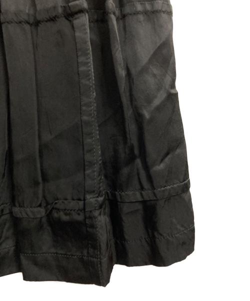 tricot COMME des GARCONS（トリココムデギャルソン）tricot COMME des GARCONS (トリココムデギャルソン) 異素材パッチワークスカート ブラック サイズ:FREEの古着・服飾アイテム