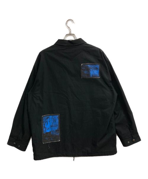 Under（アンダー）Under (アンダー) Ron Herman (ロンハーマン) コットンナイロン スラップオン パッチ コーチジャケット ブラック サイズ:XLの古着・服飾アイテム