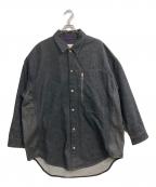 OAMCオーエーエムシー）の古着「KHUMBU DENIM SHIRT」｜ブラック