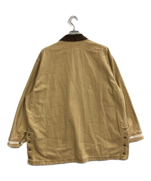 YOKE（ヨーク）YOKE (ヨーク) VINTAGED DENIM COVERALL HALF COAT ベージュ サイズ:2の古着・服飾アイテム