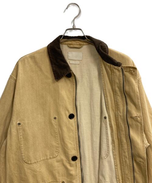 YOKE（ヨーク）YOKE (ヨーク) VINTAGED DENIM COVERALL HALF COAT ベージュ サイズ:2の古着・服飾アイテム