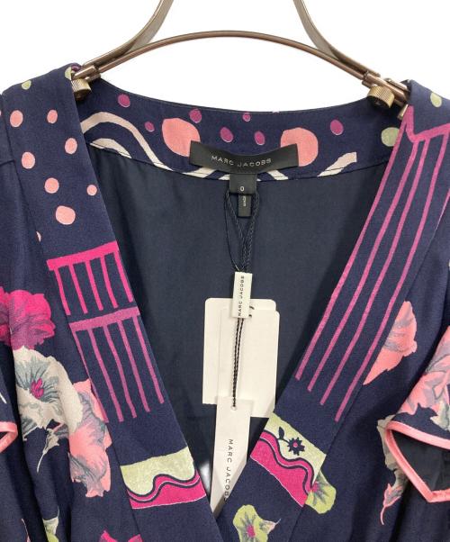 MARC JACOBS（マークジェイコブス）MARC JACOBS (マークジェイコブス) カシュクールワンピース ネイビーの古着・服飾アイテム