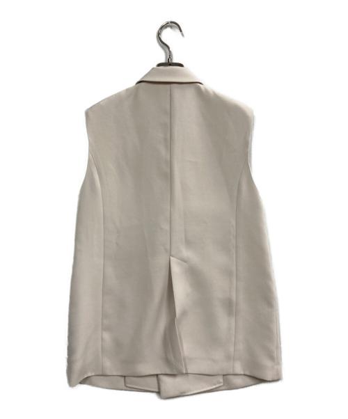 Noble（ノーブル）Noble (ノーブル) ロングベントジレ ホワイト サイズ:36の古着・服飾アイテム