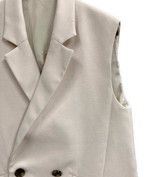 Noble（ノーブル）Noble (ノーブル) ロングベントジレ ホワイト サイズ:36の古着・服飾アイテム