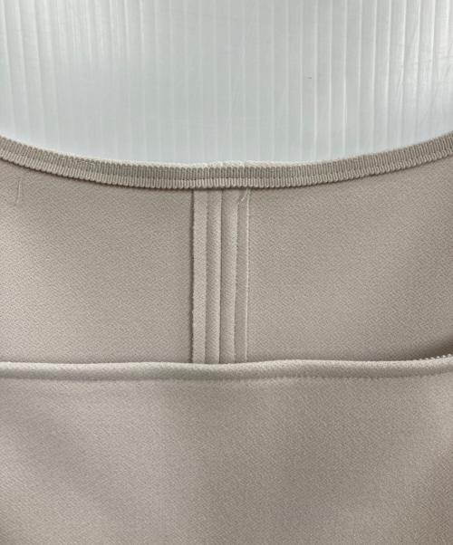 Noble（ノーブル）Noble (ノーブル) ニットライクジョーゼット2wayワンピース ベージュ サイズ:36の古着・服飾アイテム