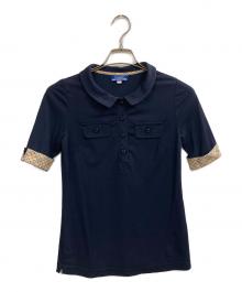BURBERRY BLUE LABEL（バーバリー ブルー レーベル）の古着「ノバチェックポロシャツ」｜ネイビー