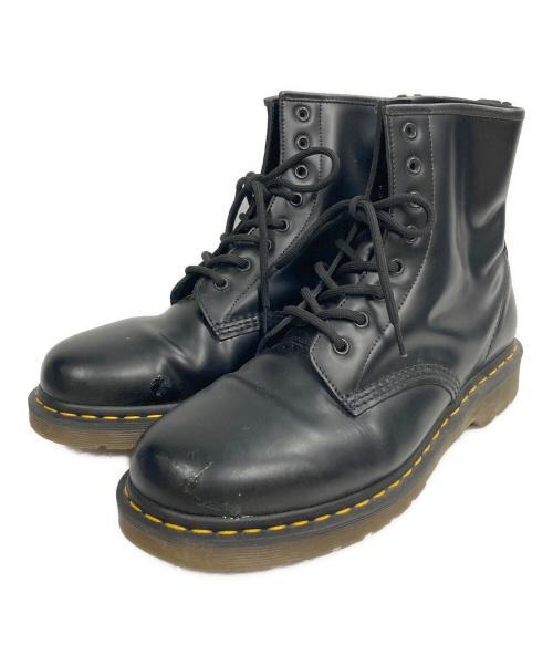 Dr.Martens（ドクターマーチン）Dr.Martens (ドクターマーチン) 8ホール レザー レースアップ ブーツ ブラック サイズ:28の古着・服飾アイテム