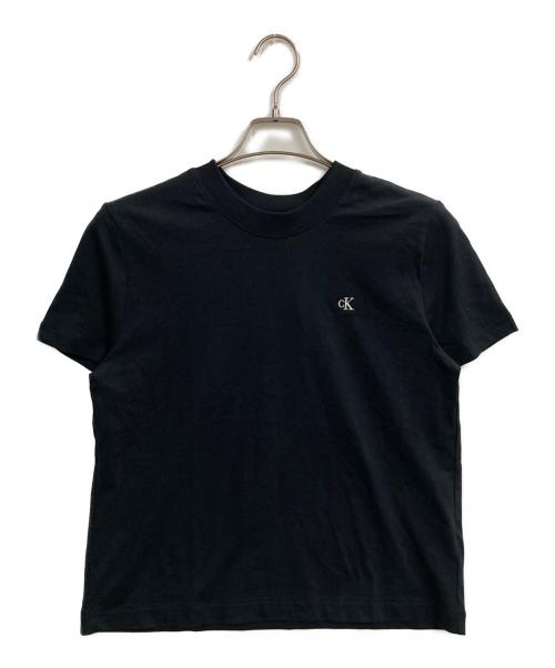 Calvin Klein（カルバンクライン）Calvin Klein (カルバンクライン) クラシックスリムTシャツ ブラック サイズ:Mの古着・服飾アイテム
