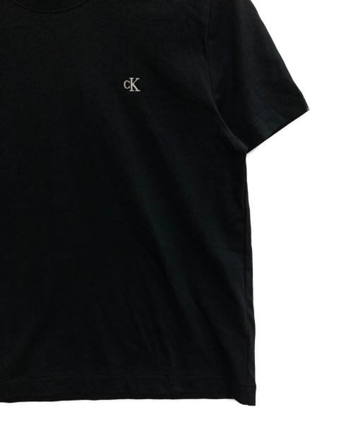 Calvin Klein（カルバンクライン）Calvin Klein (カルバンクライン) クラシックスリムTシャツ ブラック サイズ:Mの古着・服飾アイテム